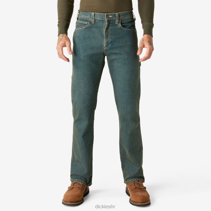 fleksibilne stolarske traperice opuštenog kroja muškarci Dickies heritage tonirani kaki (thk) 6BPL6192 odjeća