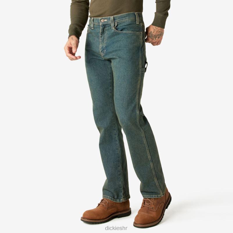 fleksibilne stolarske traperice opuštenog kroja muškarci Dickies heritage tonirani kaki (thk) 6BPL6192 odjeća