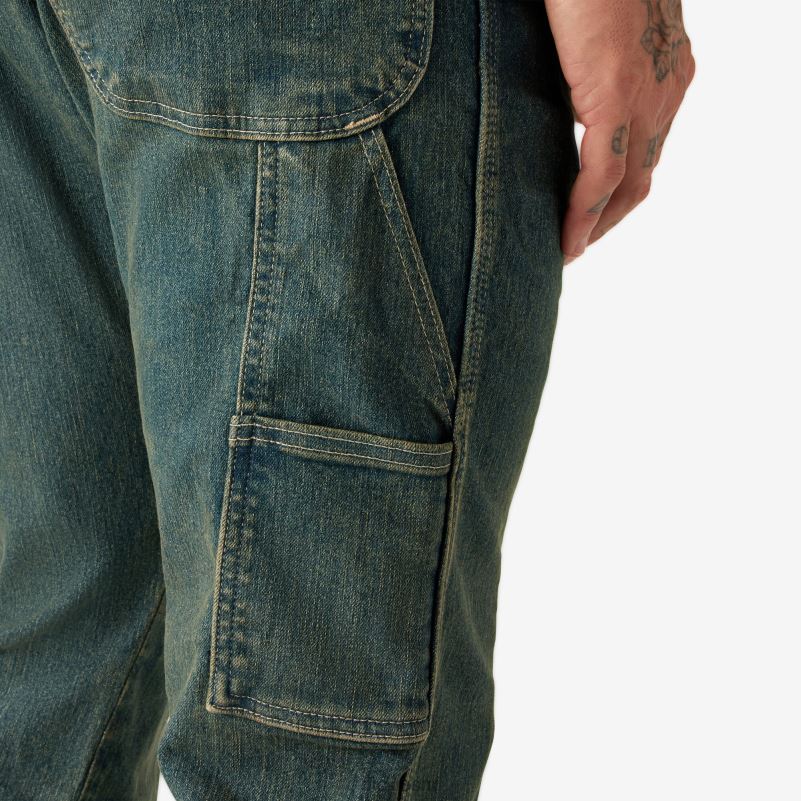 fleksibilne stolarske traperice opuštenog kroja muškarci Dickies heritage tonirani kaki (thk) 6BPL6192 odjeća