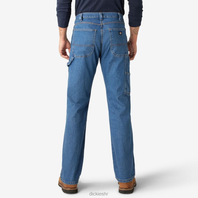 fleksibilne stolarske traperice opuštenog kroja muškarci Dickies indigo plava (snb) 6BPL6191 odjeća