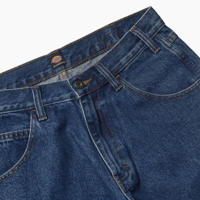 jake hayes traperice opuštenog kroja muškarci Dickies stonewashed vintage blue (wvb) 6BPL652 odjeća