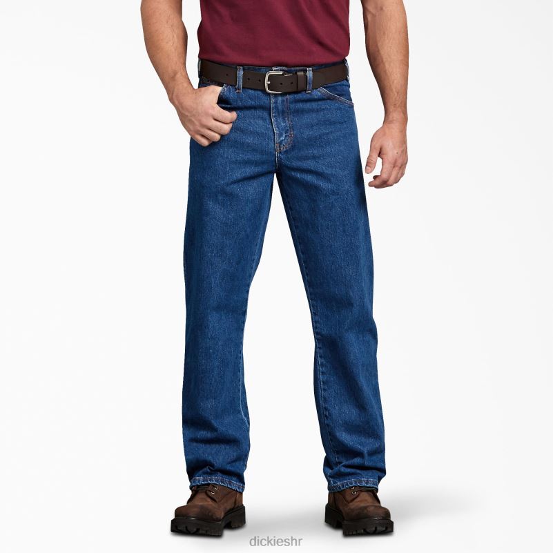 obične traperice ravnog kroja muškarci Dickies indigo plava (snb) 6BPL6131 odjeća
