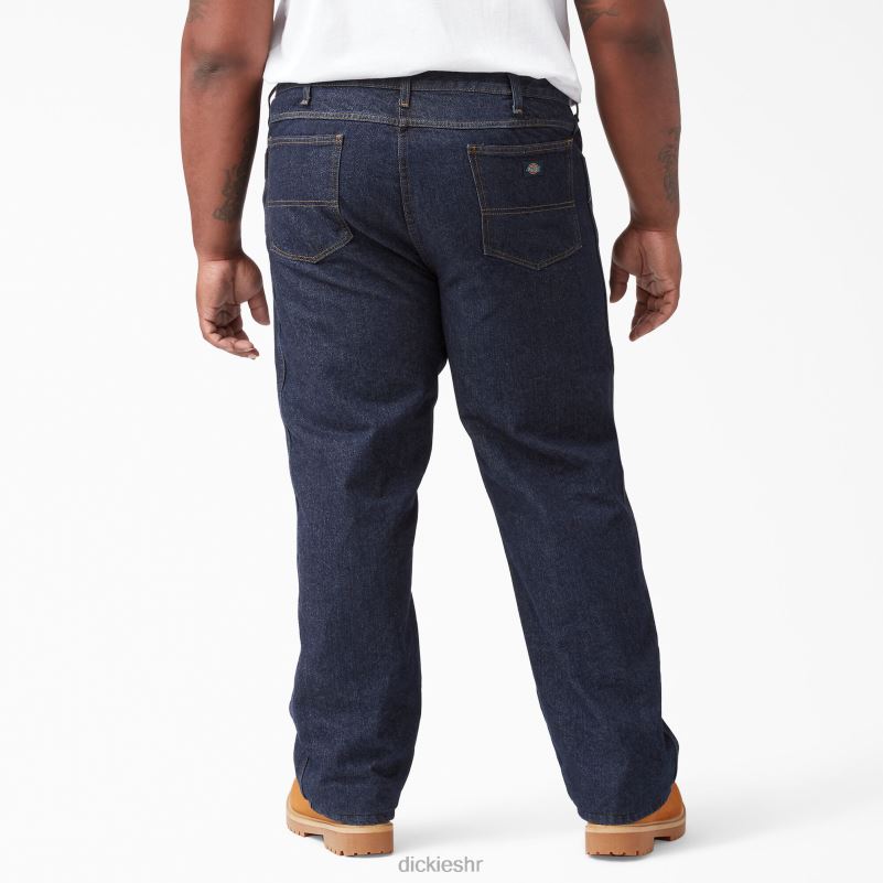 obične traperice ravnog kroja muškarci Dickies isprano indigo plavo (rnb) 6BPL6130 odjeća