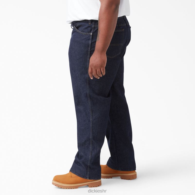 obične traperice ravnog kroja muškarci Dickies isprano indigo plavo (rnb) 6BPL6130 odjeća