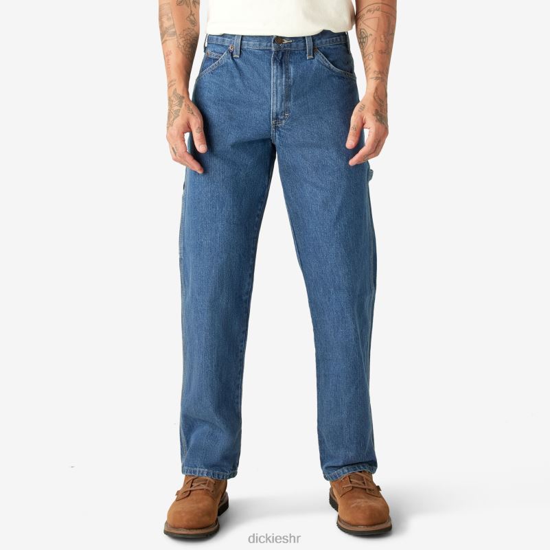 opuštene stolarske teške traperice muškarci Dickies indigo plava (snb) 6BPL678 odjeća