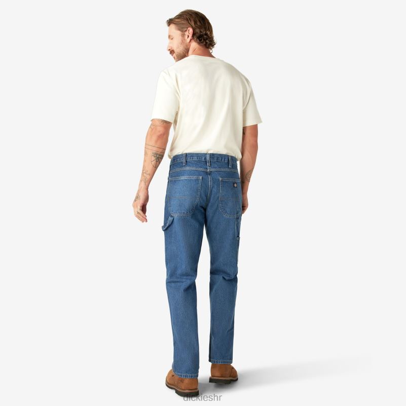 opuštene stolarske teške traperice muškarci Dickies indigo plava (snb) 6BPL678 odjeća
