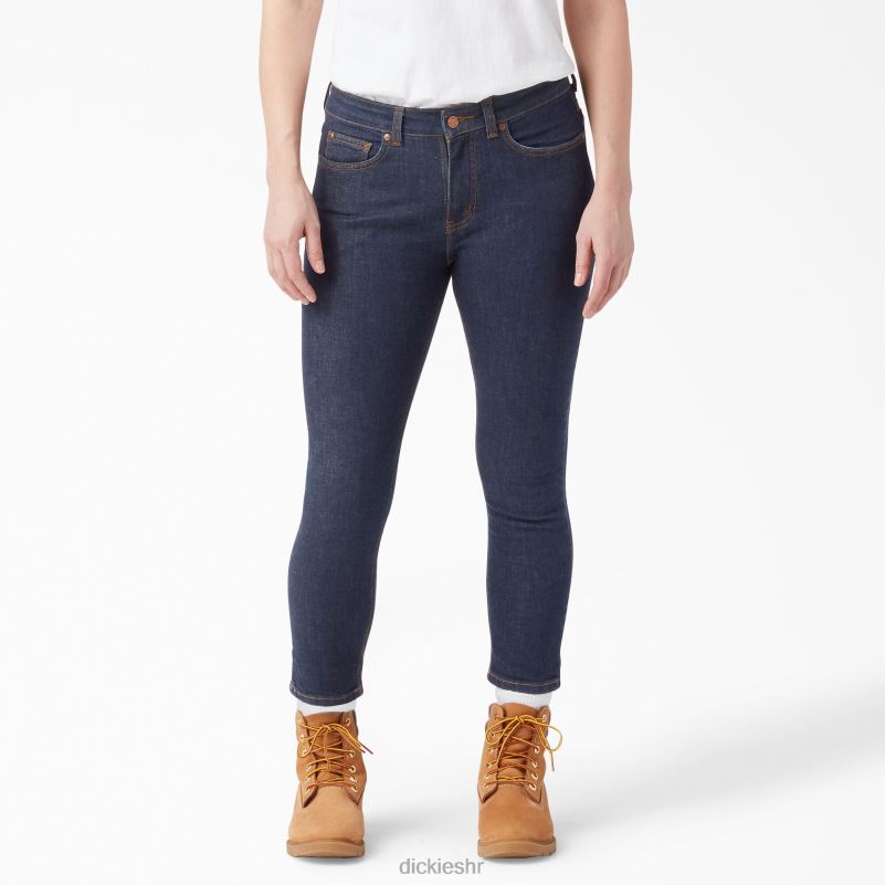 savršen oblik skinny fit jean capri žene Dickies isprano indigo plavo (rnb) 6BPL61870 odjeća