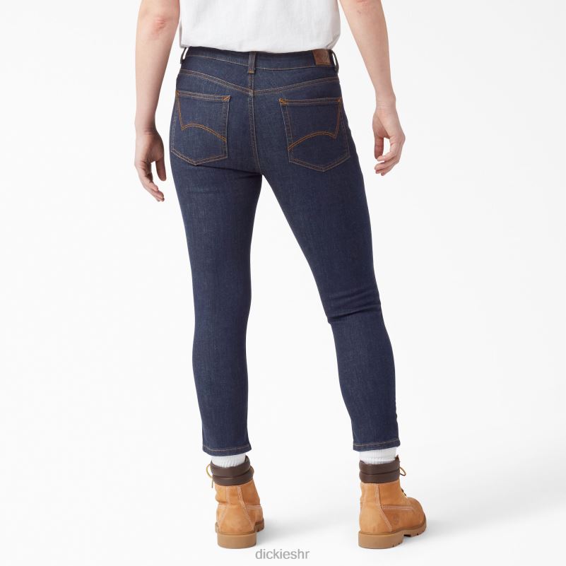 savršen oblik skinny fit jean capri žene Dickies isprano indigo plavo (rnb) 6BPL61870 odjeća