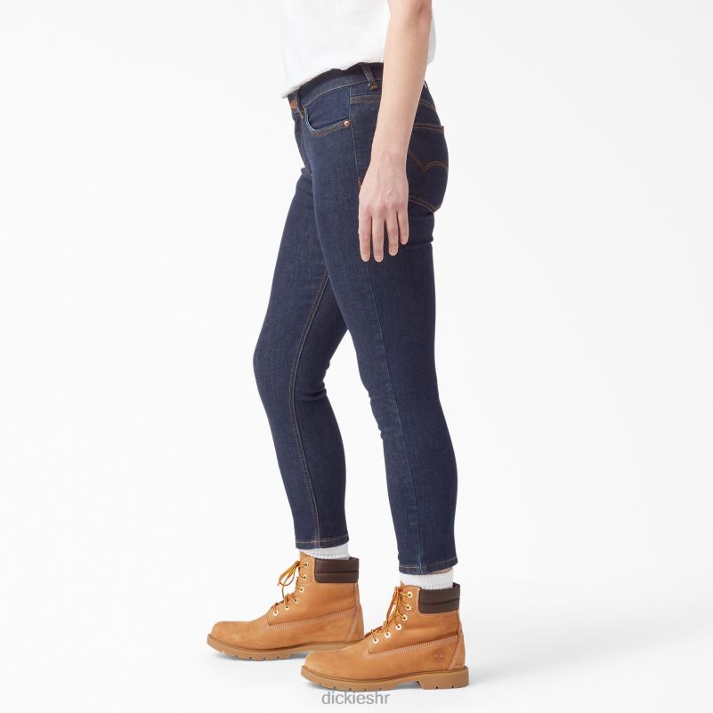 savršen oblik skinny fit jean capri žene Dickies isprano indigo plavo (rnb) 6BPL61870 odjeća
