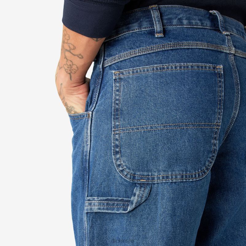 stolarske traperice opuštenog kroja muškarci Dickies indigo plava (snb) 6BPL6117 odjeća