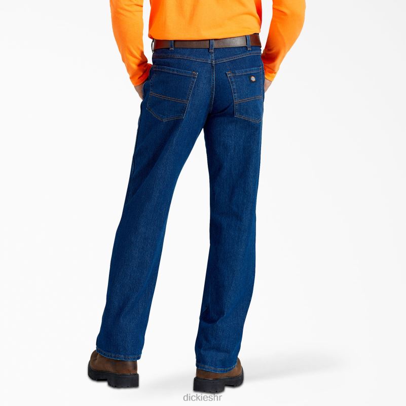 traperice opuštenog kroja aktivnog struka muškarci Dickies isprano indigo plavo (rnb) 6BPL6224 odjeća