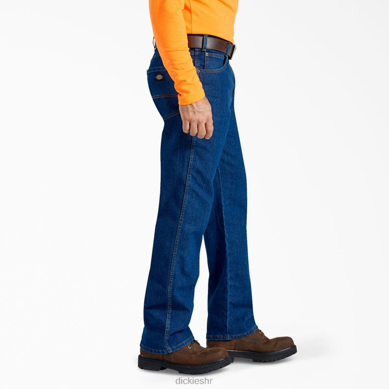 traperice opuštenog kroja aktivnog struka muškarci Dickies isprano indigo plavo (rnb) 6BPL6224 odjeća