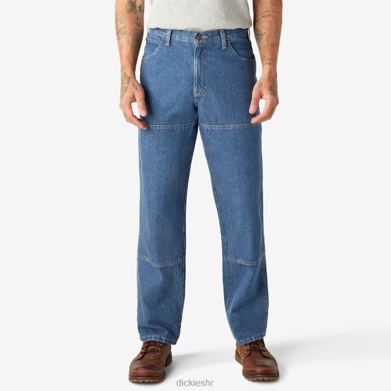 traperice opuštenog kroja s duplim koljenima muškarci Dickies indigo plava (snb) 6BPL6189 odjeća