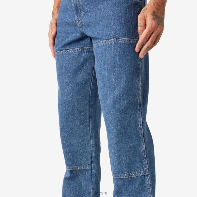 traperice opuštenog kroja s duplim koljenima muškarci Dickies indigo plava (snb) 6BPL6189 odjeća