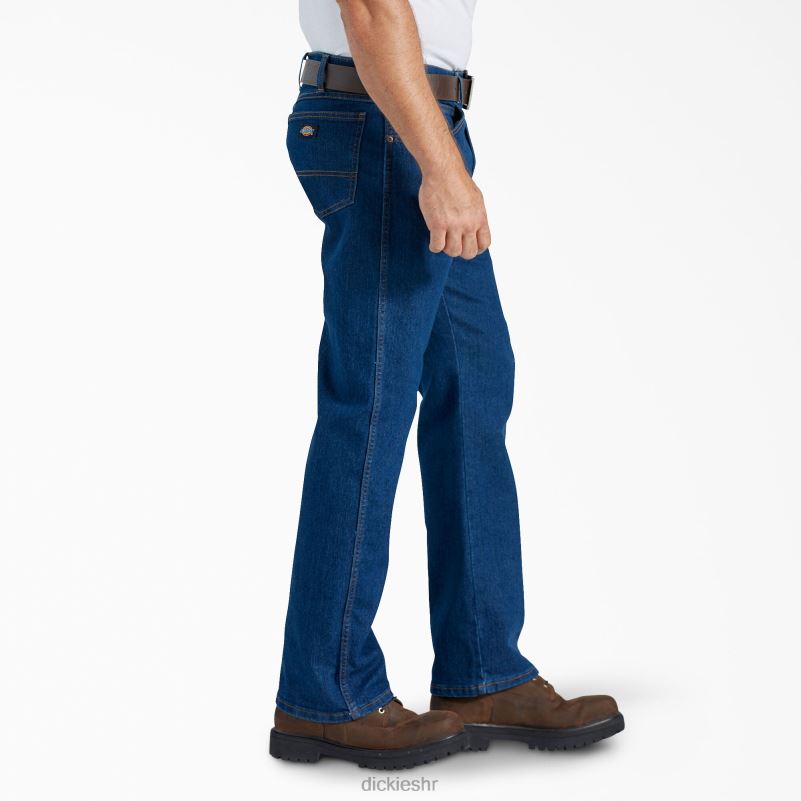 traperice regular fit s aktivnim strukom muškarci Dickies isprano indigo plavo (rnb) 6BPL6230 odjeća