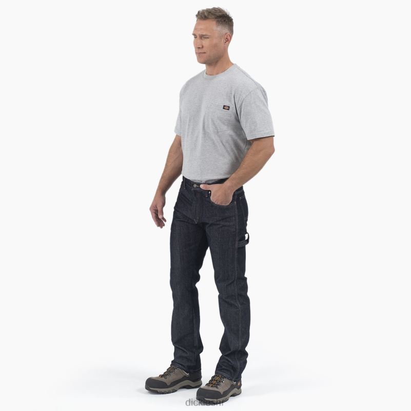 traperice regularnog kroja muškarci Dickies isprano indigo plavo (rnb) 6BPL6291 odjeća