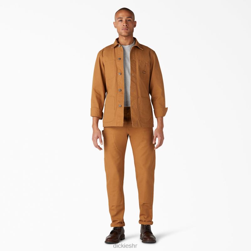 1922 hlače s duplim koljenima muškarci Dickies isprana smeđa patka (rbd) 6BPL6220 odjeća