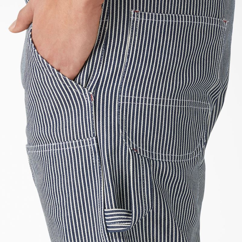 1922 hlače s duplim koljenima muškarci Dickies pruga hikorija (hs) 6BPL6219 odjeća