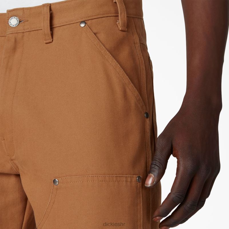 dvostruke prednje pačje hlače muškarci Dickies oprana smeđa patka (sbd) 6BPL6258 odjeća