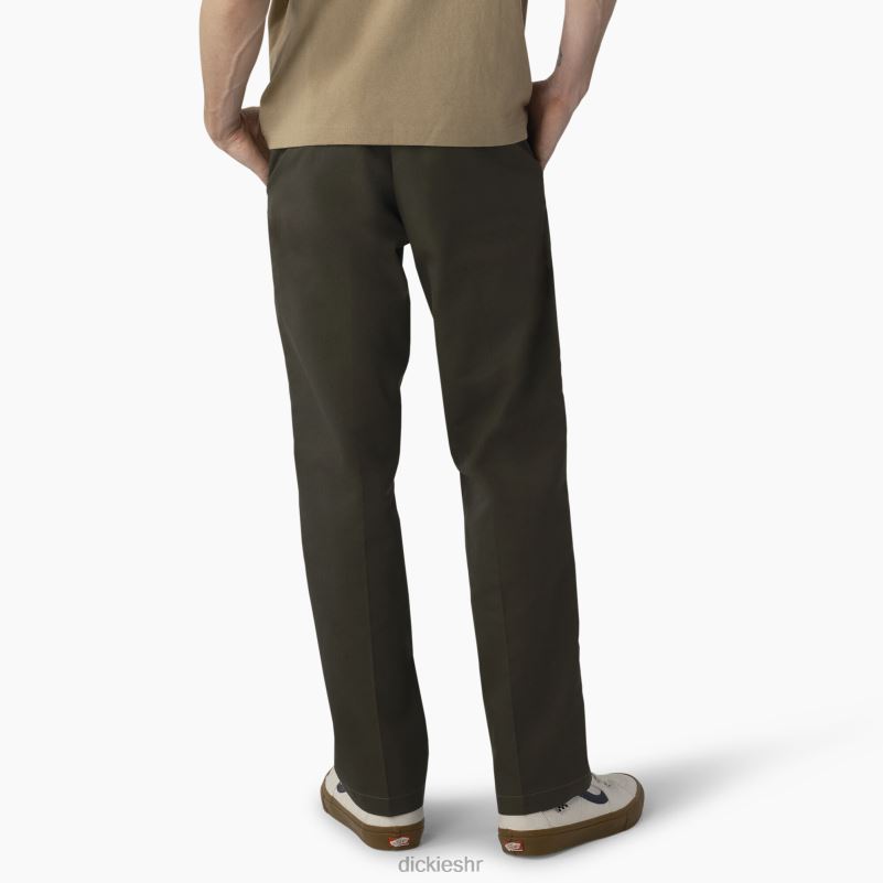 hlače za skateboarding s duplim koljenima muškarci Dickies maslinasto zelena (og) 6BPL6163 odjeća