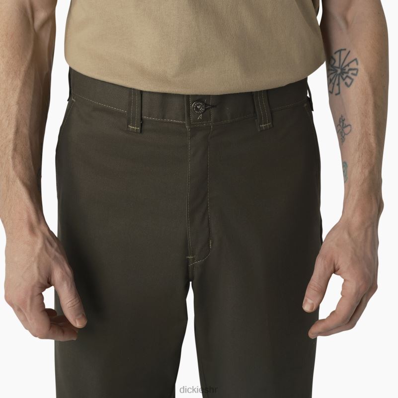 hlače za skateboarding s duplim koljenima muškarci Dickies maslinasto zelena (og) 6BPL6163 odjeća