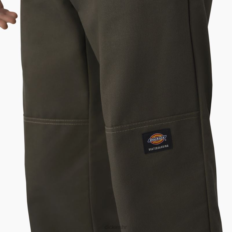 hlače za skateboarding s duplim koljenima muškarci Dickies maslinasto zelena (og) 6BPL6163 odjeća
