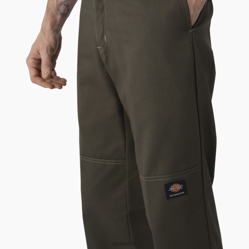 hlače za skateboarding s duplim koljenima muškarci Dickies maslinasto zelena (og) 6BPL6163 odjeća