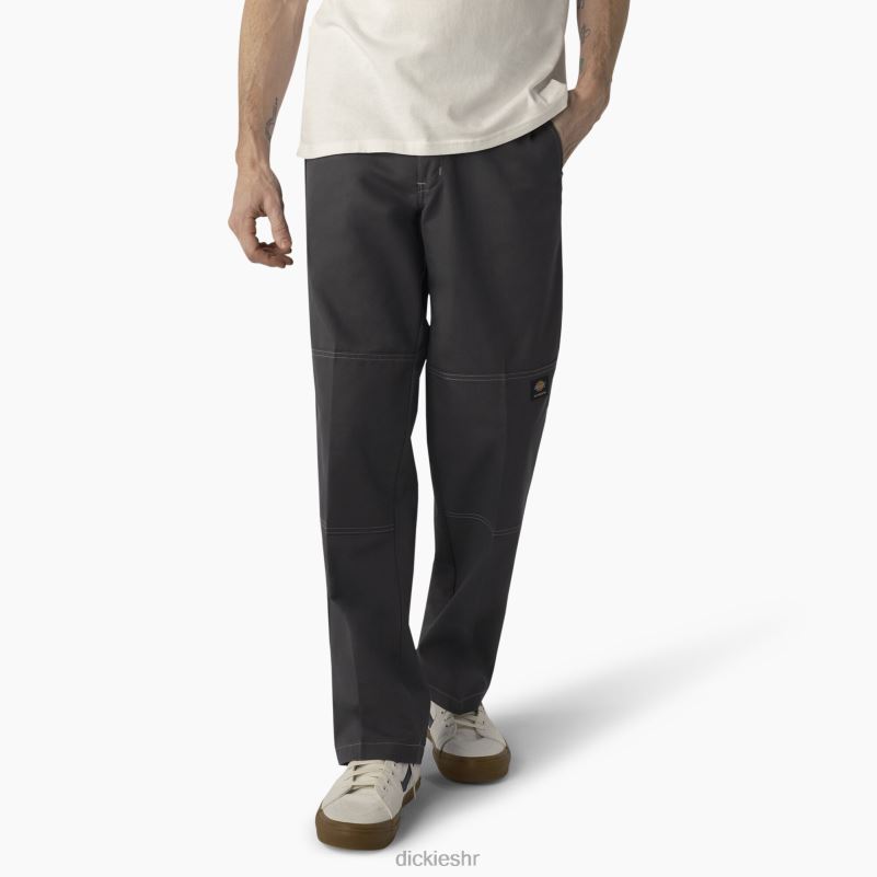 hlače za skateboarding s duplim koljenima muškarci Dickies ugljen/sivi šavovi (hcg) 6BPL6162 odjeća