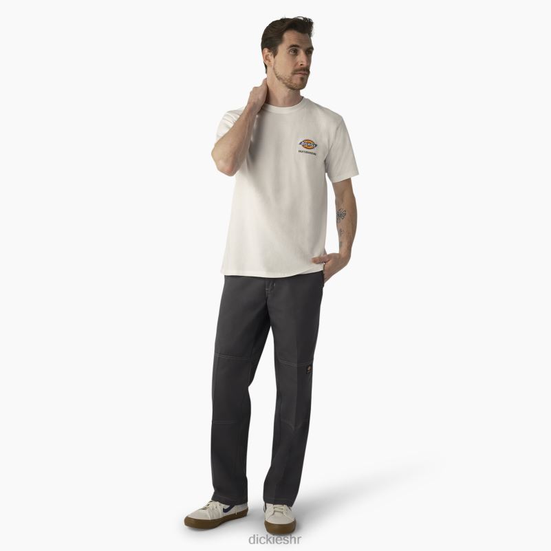 hlače za skateboarding s duplim koljenima muškarci Dickies ugljen/sivi šavovi (hcg) 6BPL6162 odjeća