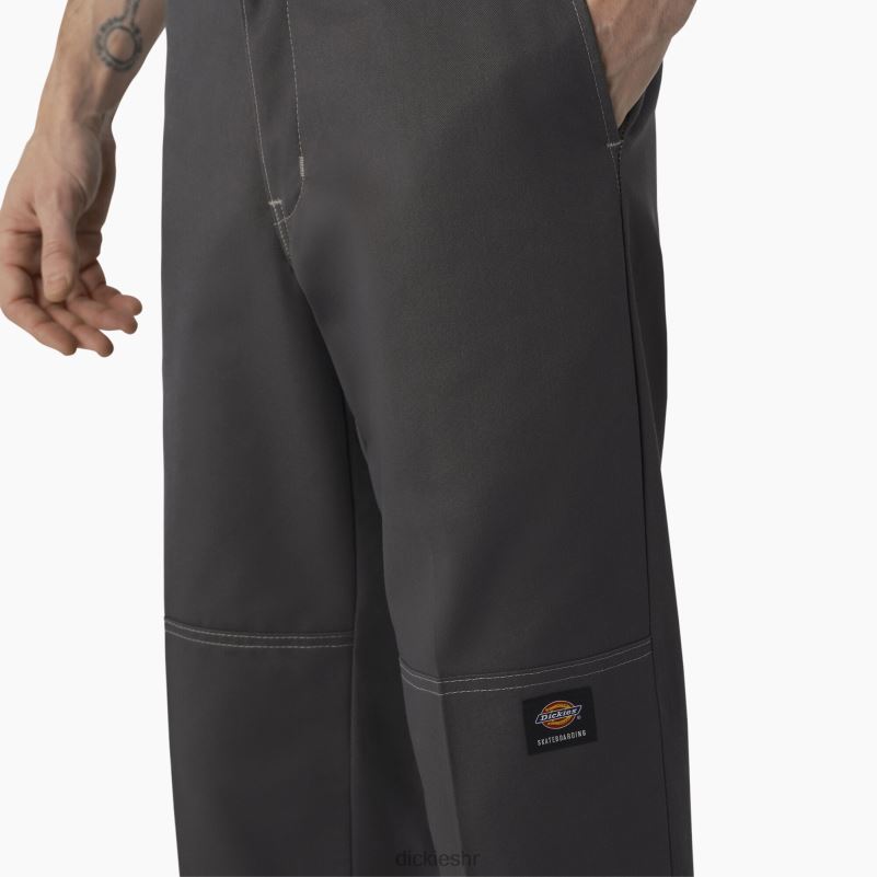 hlače za skateboarding s duplim koljenima muškarci Dickies ugljen/sivi šavovi (hcg) 6BPL6162 odjeća