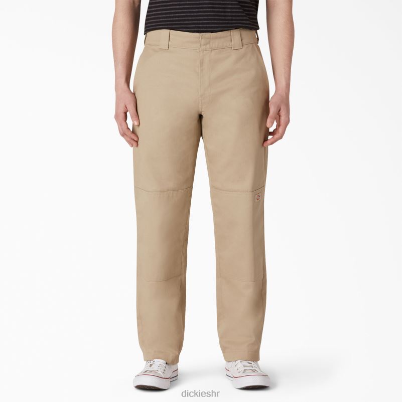 ravne prednje hlače s dva koljena muškarci Dickies kaki (kh) 6BPL6308 odjeća