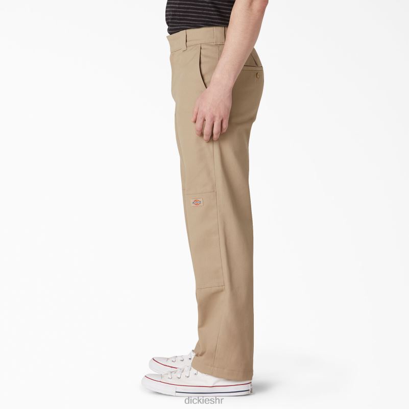 ravne prednje hlače s dva koljena muškarci Dickies kaki (kh) 6BPL6308 odjeća