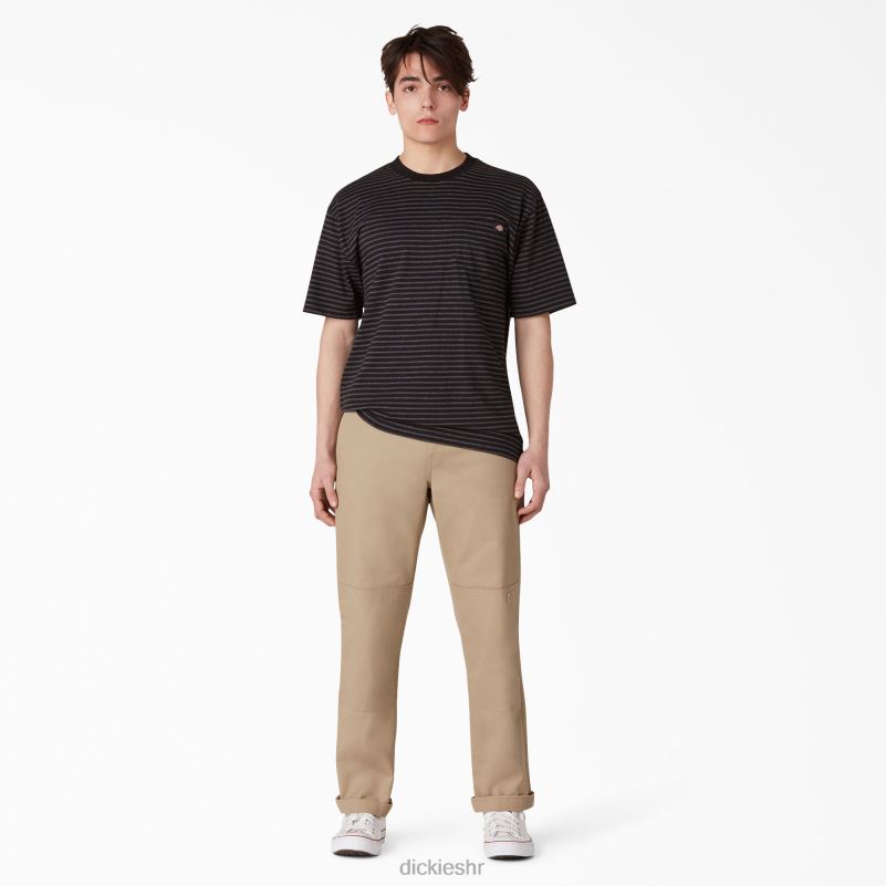 ravne prednje hlače s dva koljena muškarci Dickies kaki (kh) 6BPL6308 odjeća