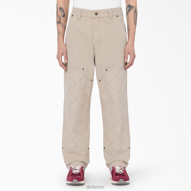 thorsby pomoćne hlače s duplim prednjim dijelom muškarci Dickies pješčenjak (ss) 6BPL6295 odjeća