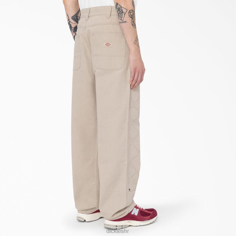 thorsby pomoćne hlače s duplim prednjim dijelom muškarci Dickies pješčenjak (ss) 6BPL6295 odjeća