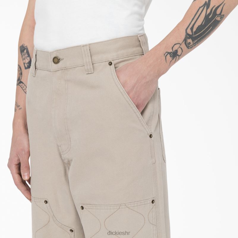 thorsby pomoćne hlače s duplim prednjim dijelom muškarci Dickies pješčenjak (ss) 6BPL6295 odjeća