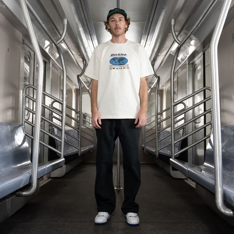 jake hayes patke hlače opuštenog kroja muškarci Dickies stonewashed black (sbk) 6BPL650 odjeća