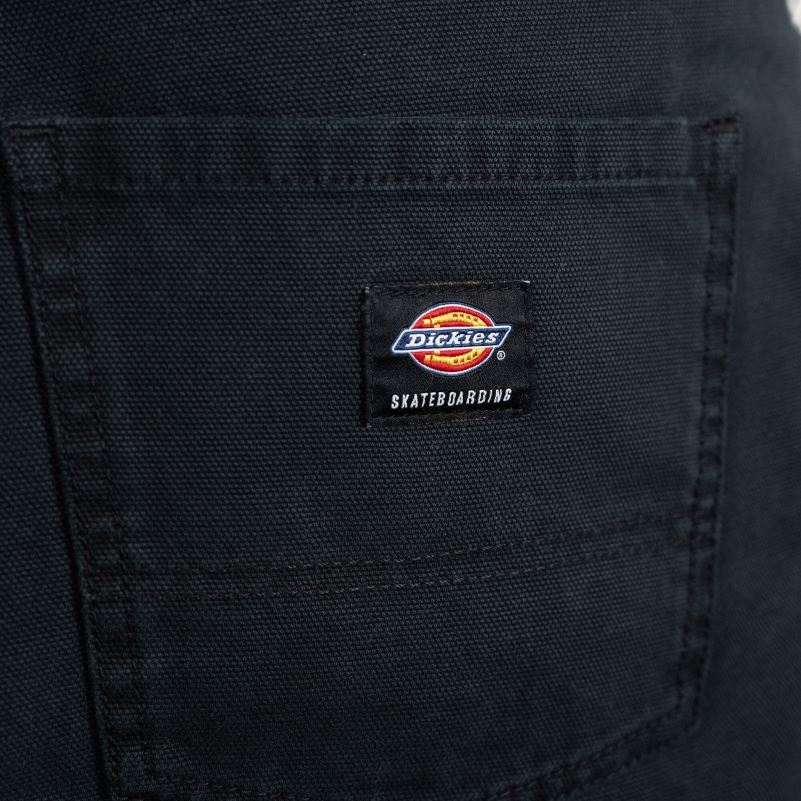 jake hayes patke hlače opuštenog kroja muškarci Dickies stonewashed black (sbk) 6BPL650 odjeća