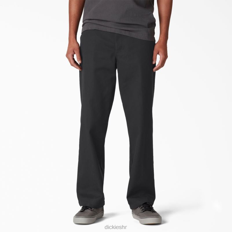 keper hlače regularnog kroja za skateboarding muškarci Dickies crna (bk) 6BPL655 odjeća