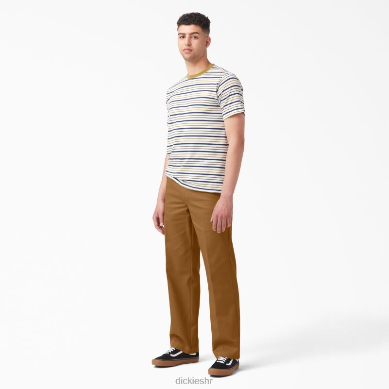 keper hlače regularnog kroja za skateboarding muškarci Dickies smeđa patka (bd) 6BPL654 odjeća