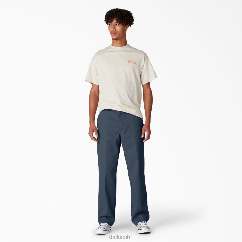 keper hlače regularnog kroja za skateboarding muškarci Dickies zračno plava (af) 6BPL653 odjeća