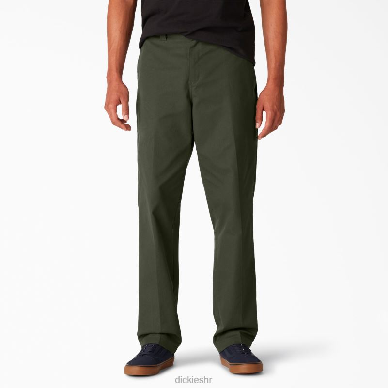 uske hlače za skateboarding muškarci Dickies maslinasto zelena (og) 6BPL6105 odjeća