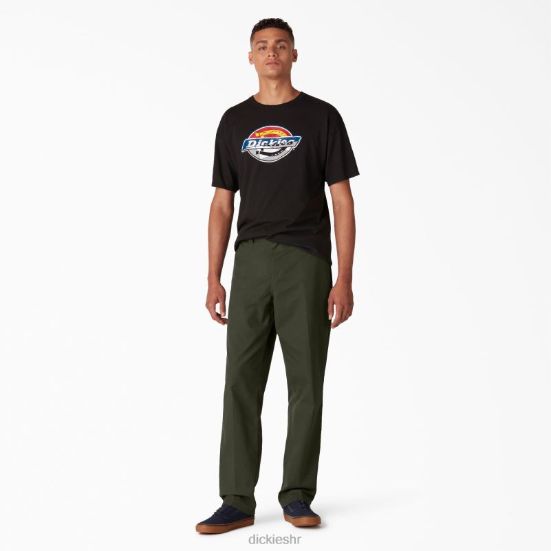 uske hlače za skateboarding muškarci Dickies maslinasto zelena (og) 6BPL6105 odjeća