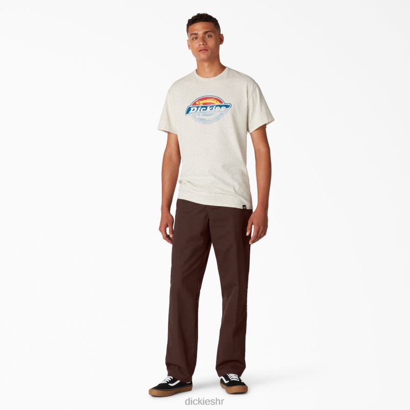 uske hlače za skateboarding muškarci Dickies čokoladno smeđa (cb) 6BPL6101 odjeća