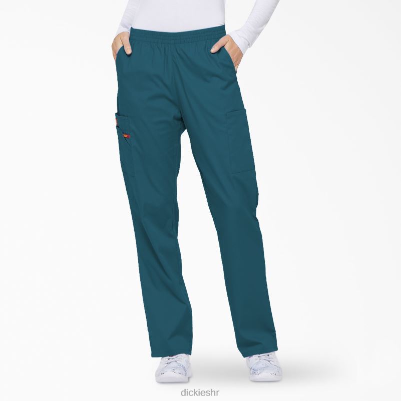 Cargo piling hlače s eds potpisom suženih nogavica žene Dickies karipsko plava (crb) 6BPL62387 odjeća