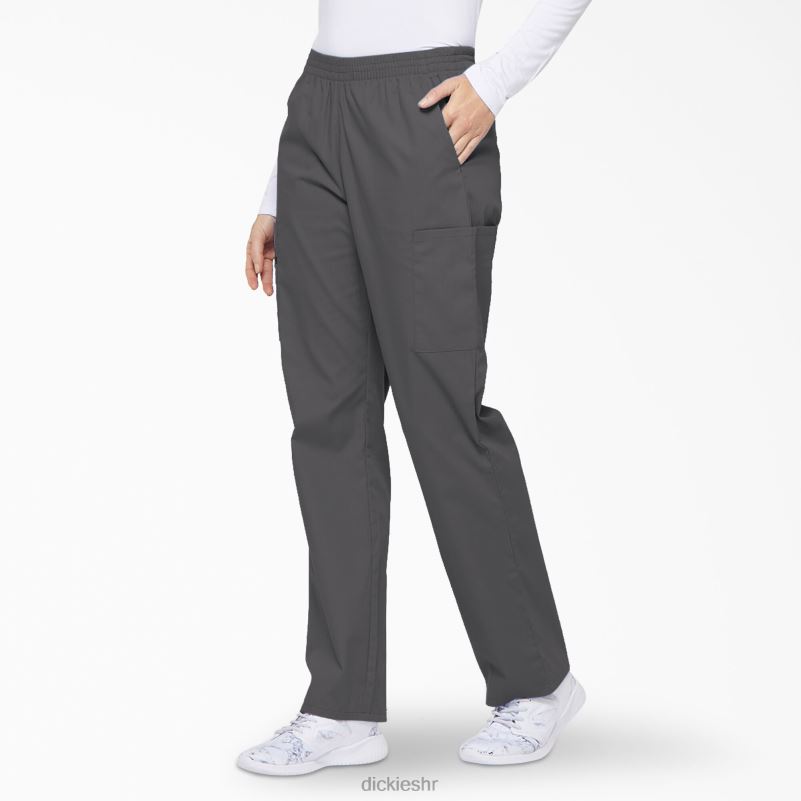 Cargo piling hlače s eds potpisom suženih nogavica žene Dickies kositar siva (klupa) 6BPL62398 odjeća