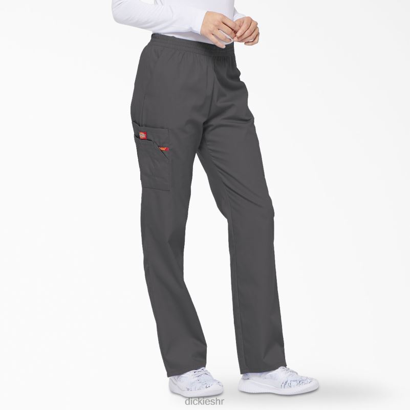 Cargo piling hlače s eds potpisom suženih nogavica žene Dickies kositar siva (klupa) 6BPL62398 odjeća