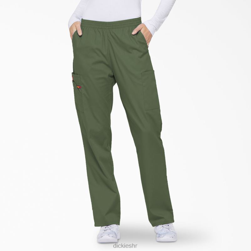 Cargo piling hlače s eds potpisom suženih nogavica žene Dickies maslinasto zelena (oli) 6BPL62397 odjeća
