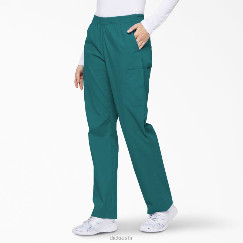 Cargo piling hlače s eds potpisom suženih nogavica žene Dickies plavozelena (dtl) 6BPL62388 odjeća