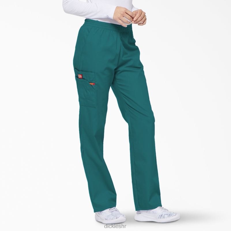 Cargo piling hlače s eds potpisom suženih nogavica žene Dickies plavozelena (dtl) 6BPL62388 odjeća